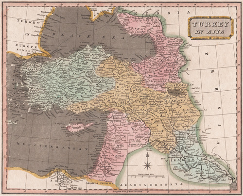 turkey in asia 1811 map